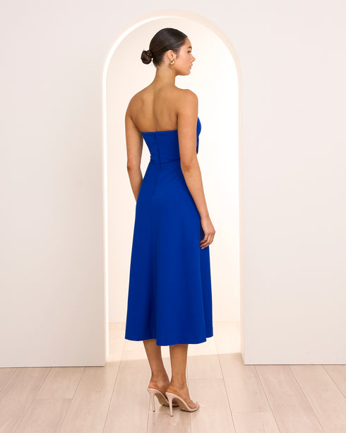 Lila Strapless Midi Dress